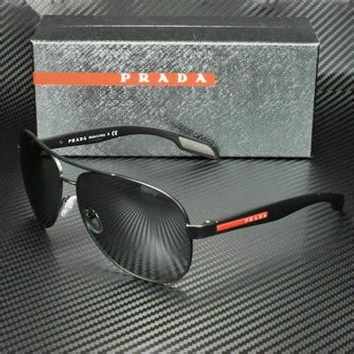 Prada Linea Rossa Lifestyle PS 53PS 1BO7W1 Black Demishiny 